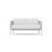 Boxhill's Outdoor 2 Seat Sofa Beach White front view in white background