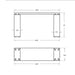 Heritage Concrete Outdoor Console dimensions