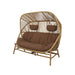 Umber Brown Rise Cushion Set w/ Teak Base