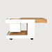 Matte white powder-coated aluminium frame caster wheels Indu Bar Isle White