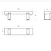 Industrial Concrete Outdoor Bench dimensions