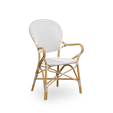 Almond Frame & White Weave with Cappuccino Dots