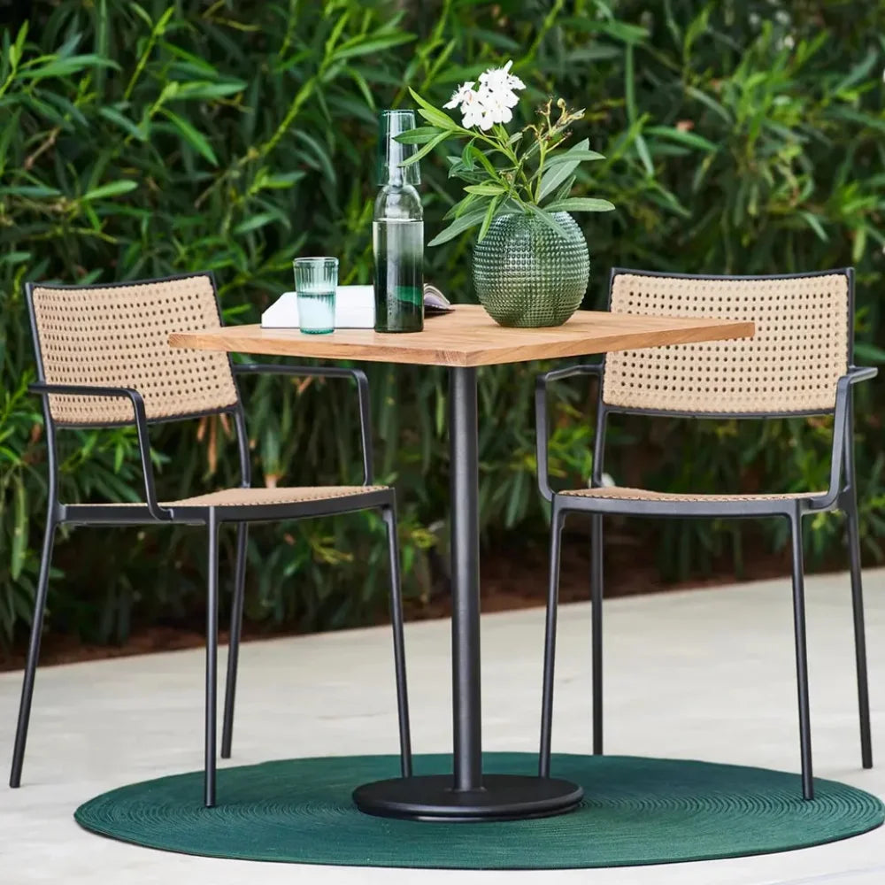 Less Aluminum Outdoor Dining Armchair - 30.8" Set of 2
