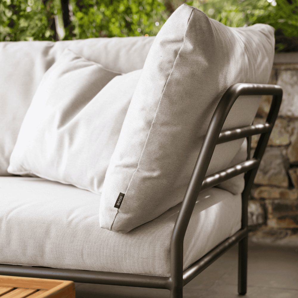 Boxhill's LEVEL Outdoor Lounge Sofa, Left Corner Lifestyle Image