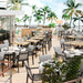 Amalfi Outdoor Stackable Dining Chair Lifestyle