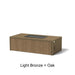 Architectural Finish: Light Bronze + Oak
