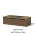Architectural Finish: Light Bronze + Walnut