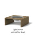 Architectural Finish: Light Bronze - White Bowl
