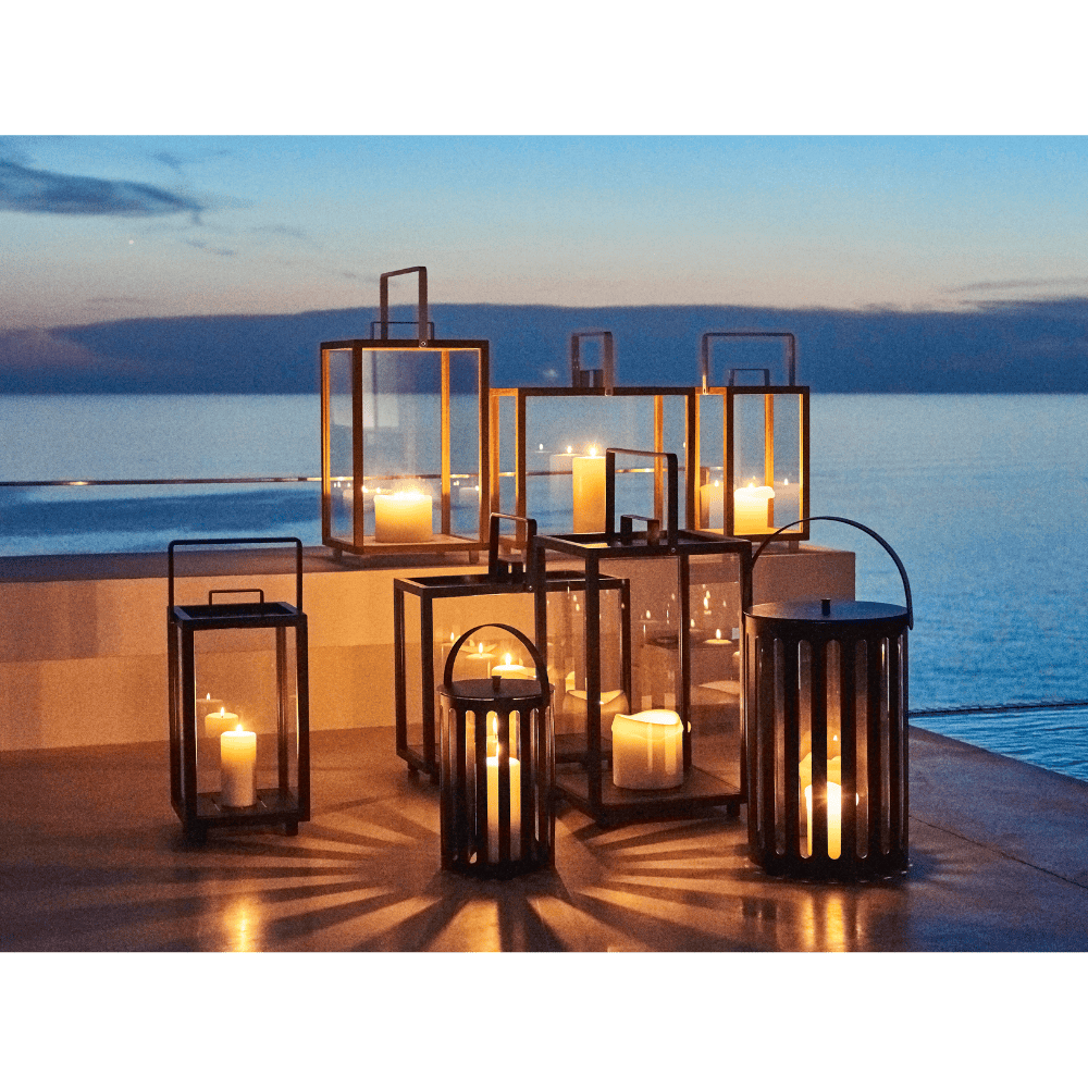 Lighthouse Outdoor Large Aluminum Lantern for Candles