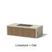 Select Finish: Limestone + Oak
