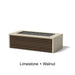 Select Finish: Limestone + Walnut