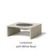 Select Finish: Limestone - White Bowl