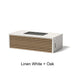 Select Finish: Linen White + Oak