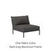 Char Fabric Color + Dark Grey Aluminum Frame