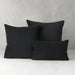 Luxe Velour Charcoal Lumbar Pillow Lifestyle