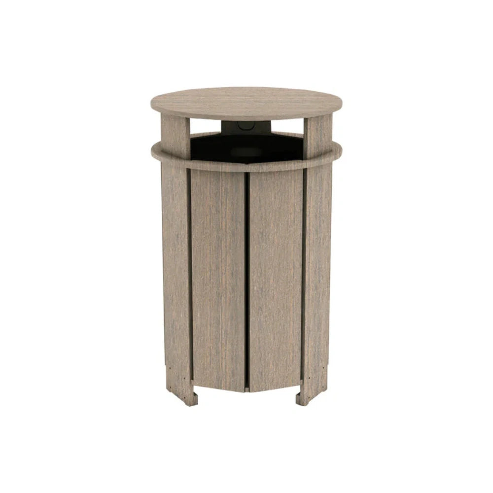 Ledge Lounger Mainstay Outdoor Round Waste Bin | UV20 HDPE