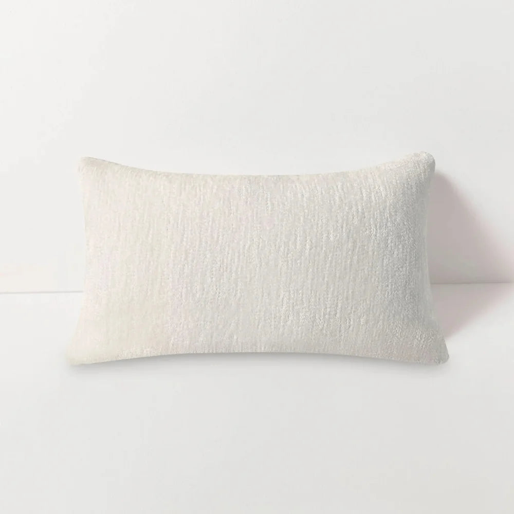 Marley Snow Outdoor Rectangular Lumbar Pillow