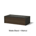 Architectural Finish: Matte Black + Walnut