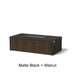 Architectural Finish: Matte Black + Walnut