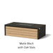 Architectural Finish: Matte Black + Oak