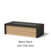 Architectural Finish: Matte Black + Oak