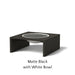 Architectural Finish: Matte Black - White Bowl