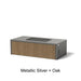 Select Finish: Metallic Silver + Oak