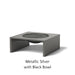 Select Finish: Metallic Silver - Black Bowl