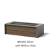 Select Finish: Metallic Silver + Walnut
