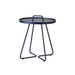 Boxhill's On-The-Move midnight blue outdoor round side table on white background