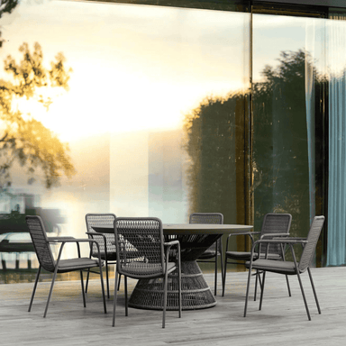 Boxhill's Milos Outdoor Stackable Dining Chair | Set of 4 Lifestyle Image