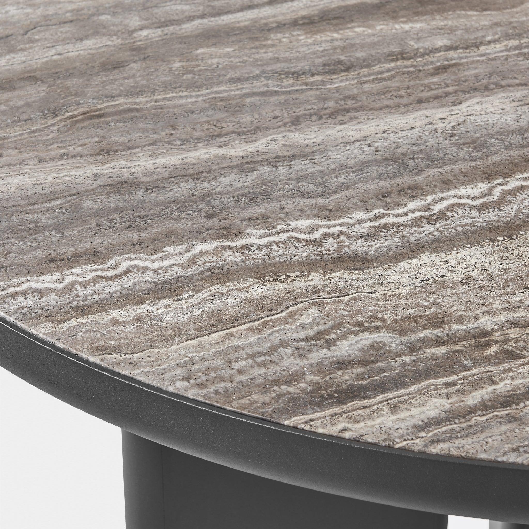 Boxhill's Moab 48" Outdoor Round Dining Table Marble