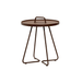 Boxhill's On-The-Move mocca outdoor round side table on white background
