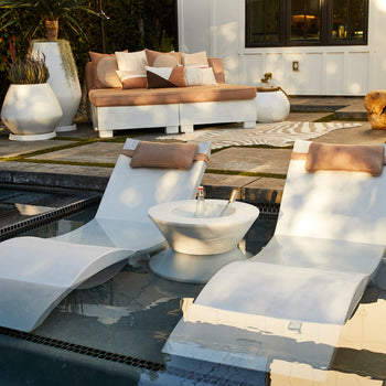 In-pool chaise loungers