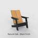 Natural Oak + Black Finish