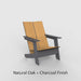 Natural Oak + Charcoal Finish