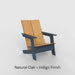 Natural Oak + Indigo Finish
