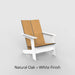 Natural Oak + White Finish