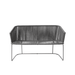 Boxhill's Moments Outdoor Dining Bench no cushion, front view in white background