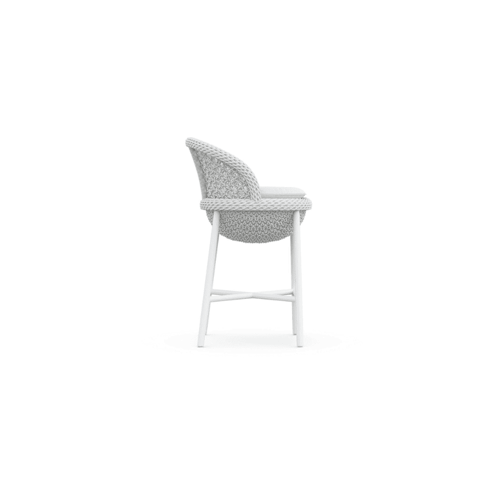 Boxhill's Montauk Outdoor Counter Stool side view in white background