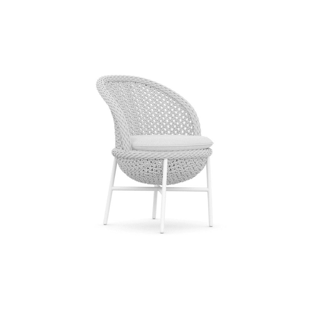 Boxhill's Montauk Outdoor Dining Chair front side view in white background