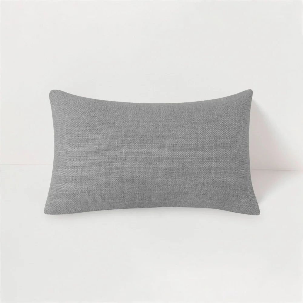 Monterey Silver Outdoor Rectangular Lumbar Pillow