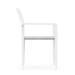 Boxhill's Naples Outdoor Dining Chair side view in white background