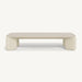 Aluminum Bone + Natural Travertine Top