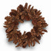 Handmade brown natural pinecone wreath crafted from natural pinecones