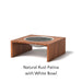 Natural Rust Patina - White Bowl