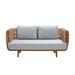 Boxhill's Nest 2-Seater Sofa Natural, front view in white background
