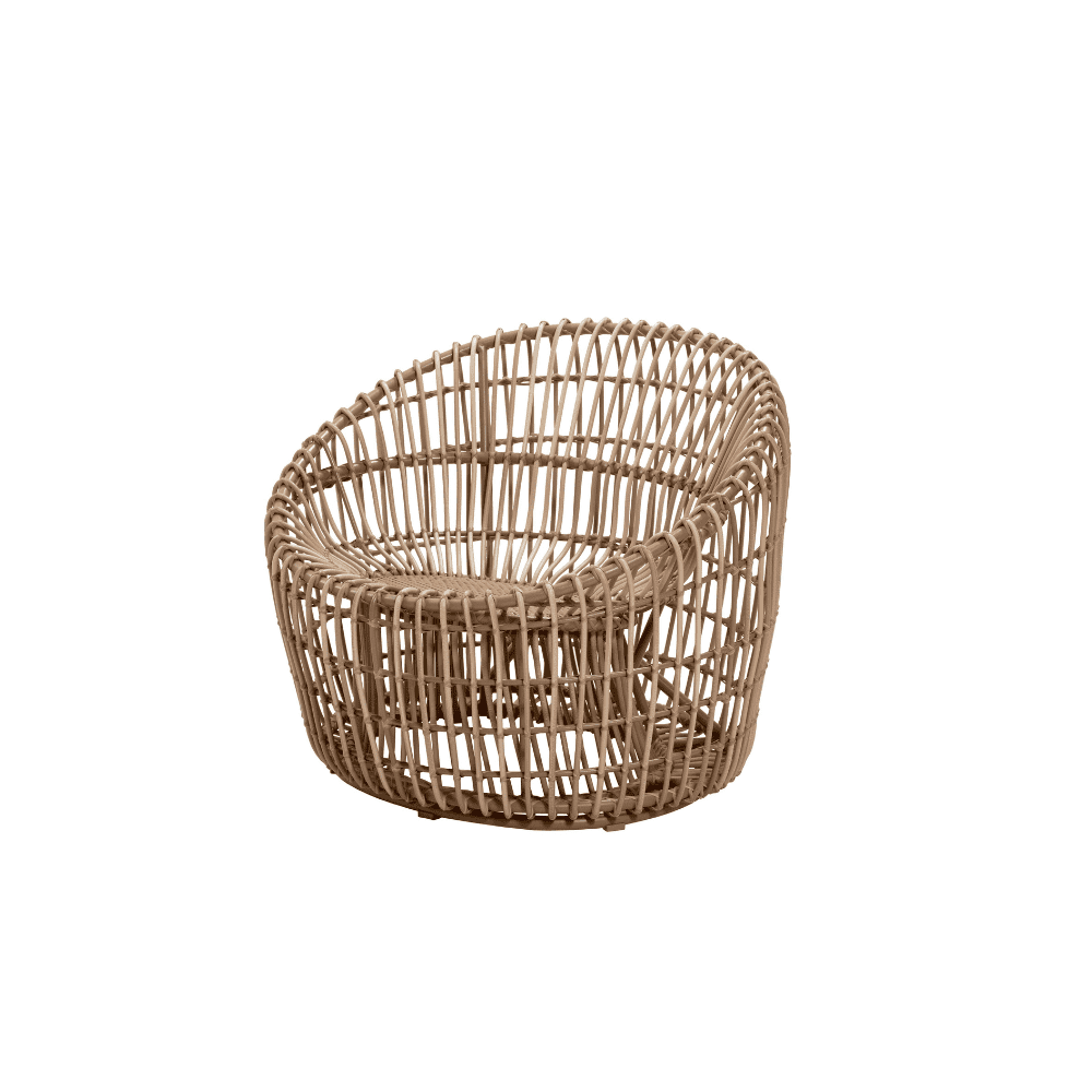 Boxhill's Nest Round Rattan Chair no cushion in white background