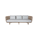 Boxhill's Nest Sofa 3 Seater natural, front view in white background