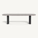 Aluminum Asteroid Frame + Travertine Dark Grey Top